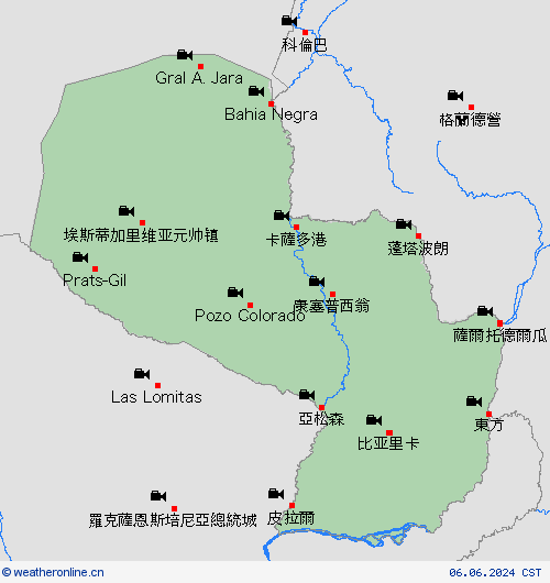 网眼摄像 巴拉圭 南美洲 预报图