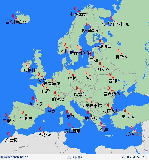 风  欧洲 预报图