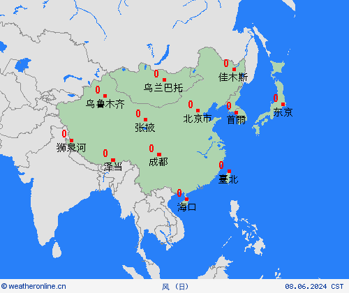 风  亚洲 预报图