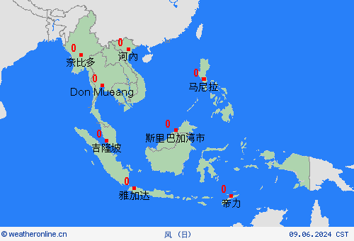 风  亚洲 预报图