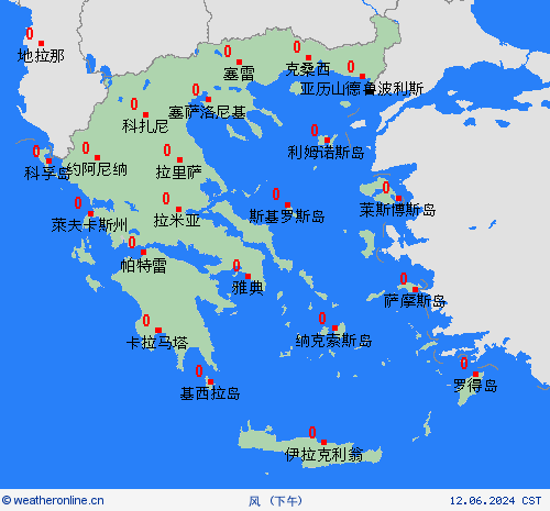 风 希腊 欧洲 预报图