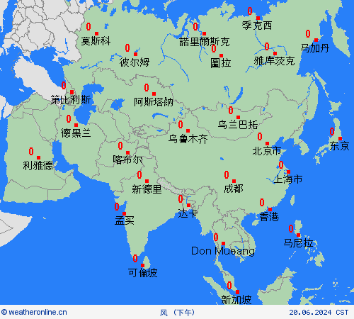 风  亚洲 预报图